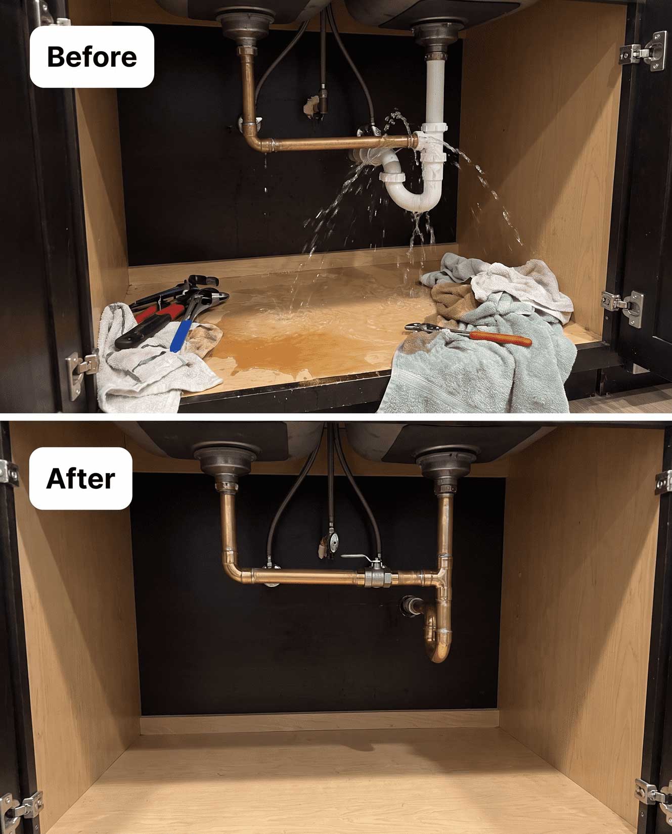 Uncle's Plumbing repair job 6